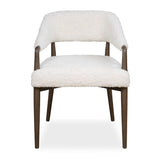 Modern European furniture - Cream Shearling Dining Chair - www.oroa.com
