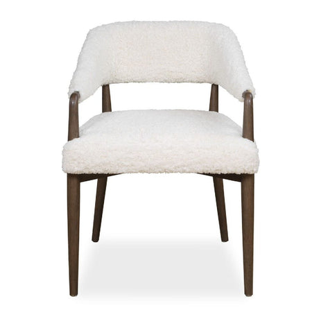 Modern European furniture - Cream Shearling Dining Chair - www.oroa.com