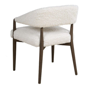   Cream Shearling Dining Chair | Oroa.com