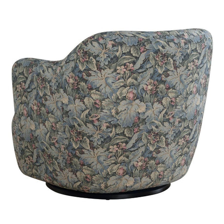 Modern European furniture - Floral Print Swivel Chair - www.oroa.com
