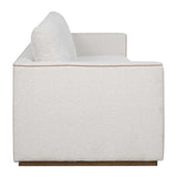 Modern European furniture - Cream Boucle Piped Sofa - www.oroa.com