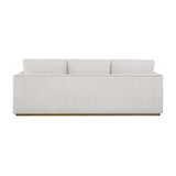 Modern European furniture - Cream Boucle Piped Sofa - www.oroa.com