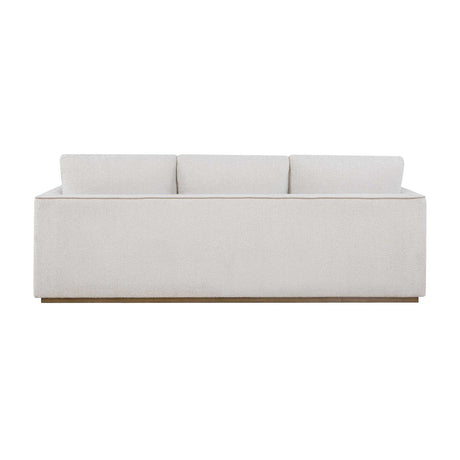 Modern European furniture - Cream Boucle Piped Sofa - www.oroa.com