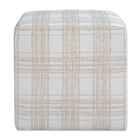 Modern European furniture - Chenille Cube Ottoman - www.oroa.com