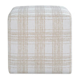Chenille Cube Ottoman | Uttermost Joie