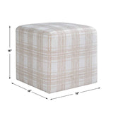 Chenille Cube Ottoman | Uttermost Joie