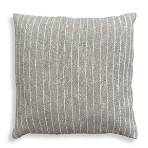 Modern European furniture - Cream Boucle Stripes Outdoor Pillow - www.oroa.com