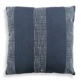 Modern European furniture - Blue Raised Stripes Outdoor Pillow - www.oroa.com
