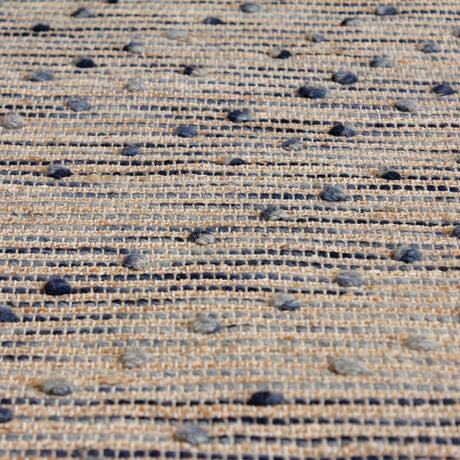 Modern European furniture - Blue Wool & Hemp Rug - www.oroa.com