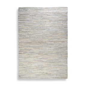 Modern European furniture - Handwoven Hemp & Leather Rug - www.oroa.com