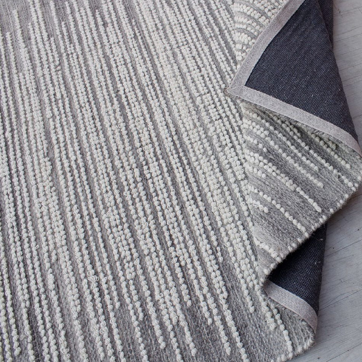 Handwoven Gray Wool Rug | Uttermost Salida