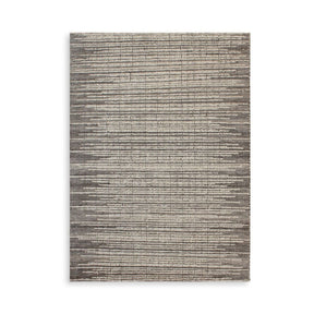 Modern European furniture - Handwoven Gray Wool Rug - www.oroa.com