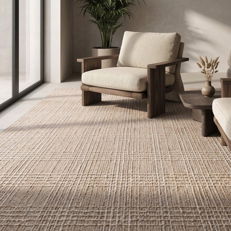 Beige Wool & Jute Rug | Uttermost Baxton