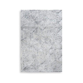 Hand-Tufted Wool & Denim Rug – Maze – front view
