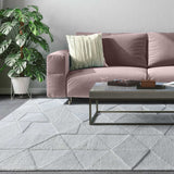 Modern European furniture - Geometric Pattern Tufted Rug 6' x 9' - www.oroa.com
