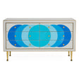 Blue Glass Panes Credenza | Jonathan Adler Ultramarine | Oroa.com