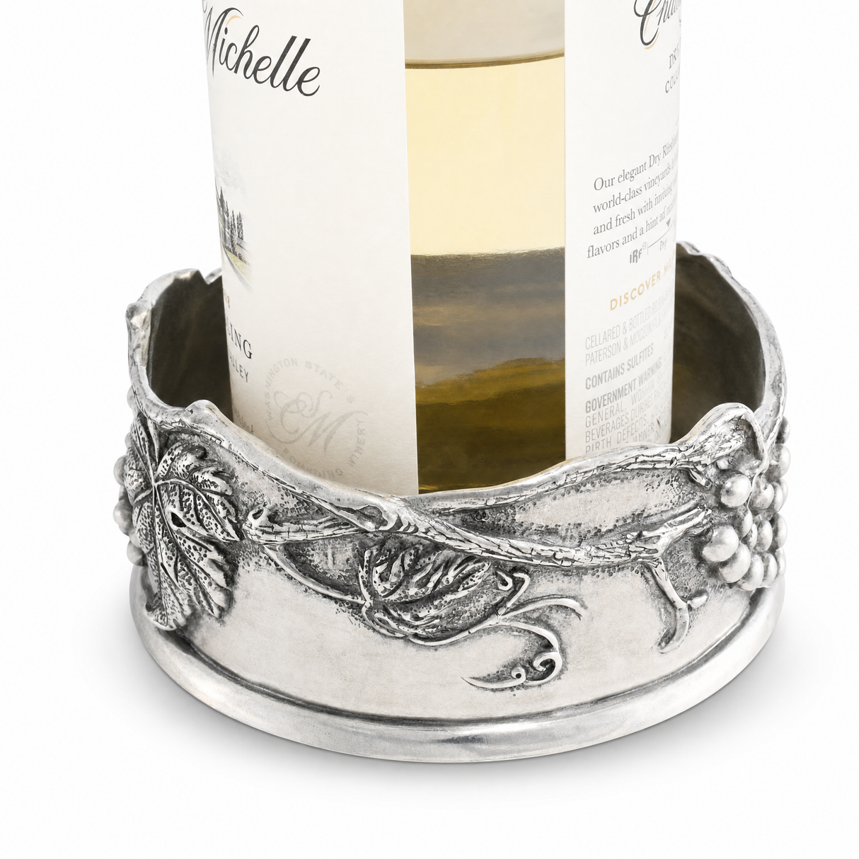 Pewter Grape Wine Coaster - OROA