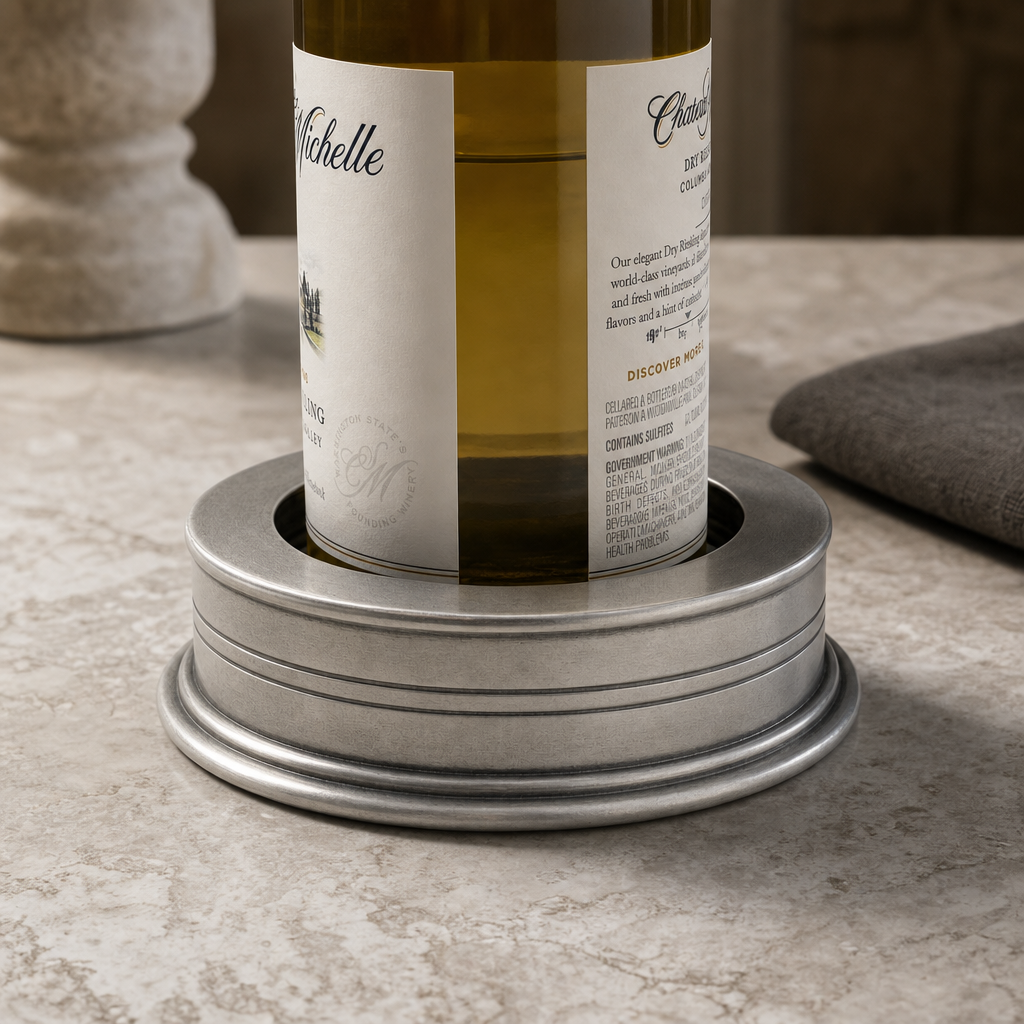 Classic Pewter Wine Coaster - OROA