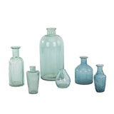 Assorted Blue and Green Glass Bud Vases (S/6) - OROA