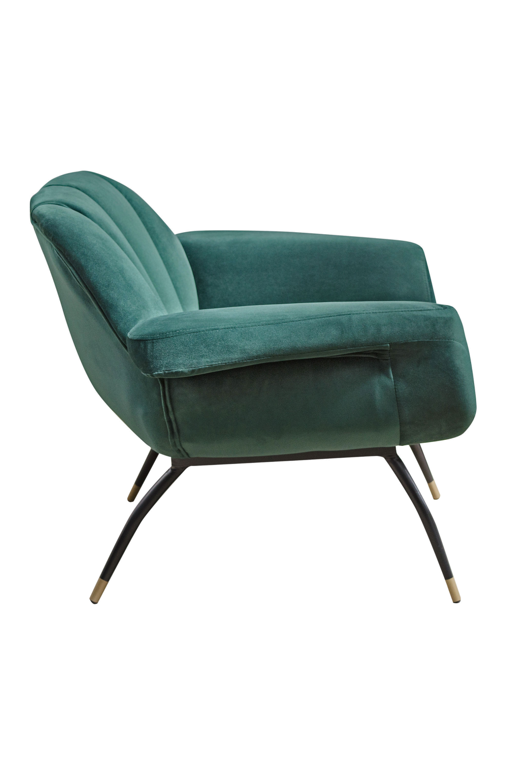 Velvet Channeled Lounge Chair | Versmissen Abbey | Oroa.com