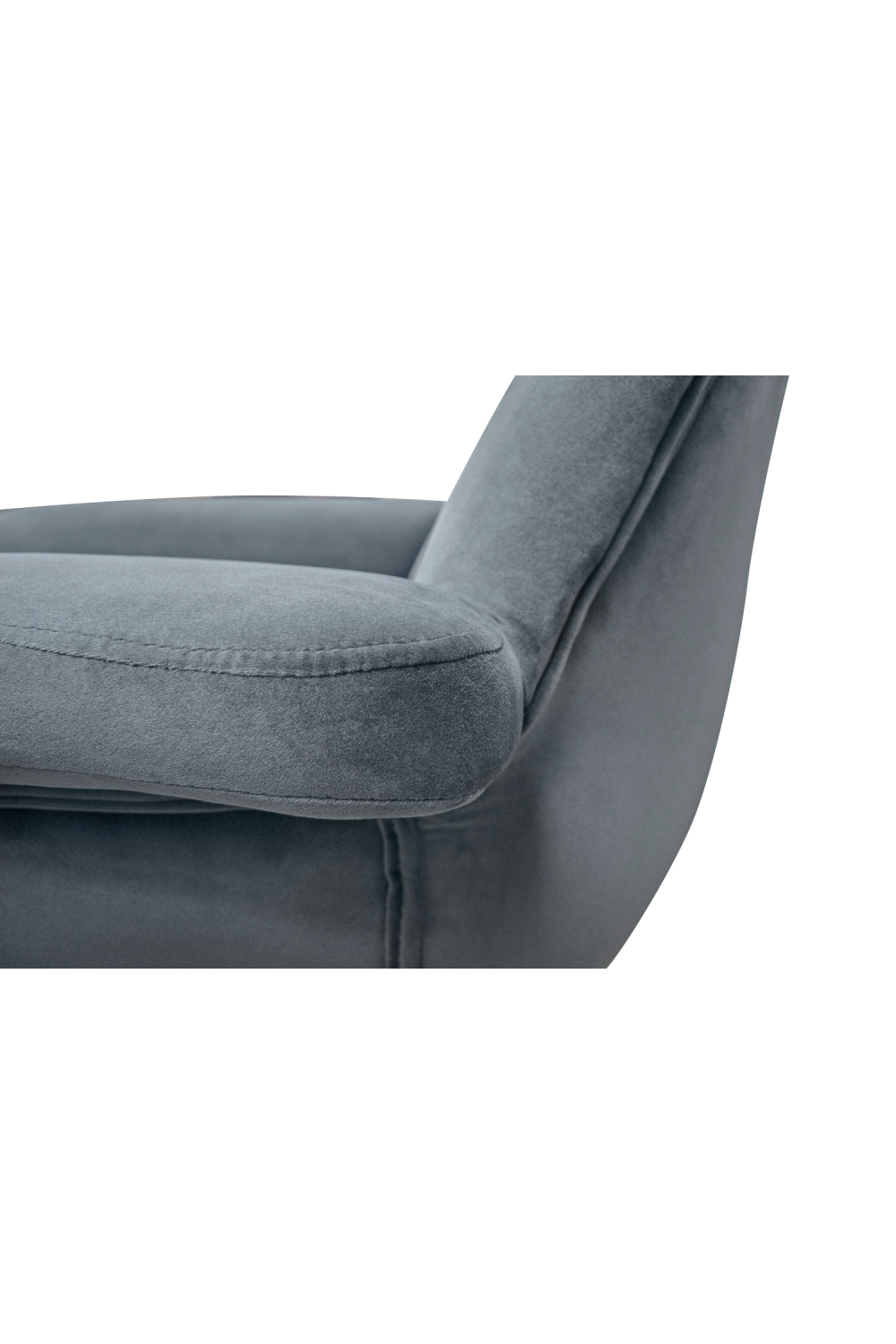 Velvet Channeled Lounge Chair | Versmissen Abbey | Oroa.com
