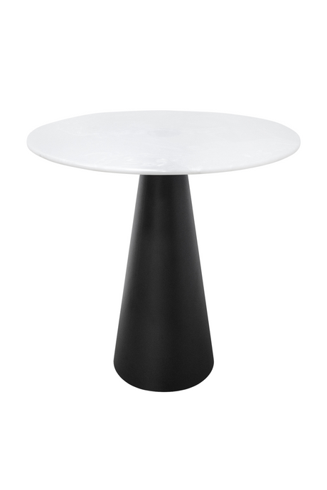 White Marble Pedestal Dining Table | Versmissen Cone | Oroa.com