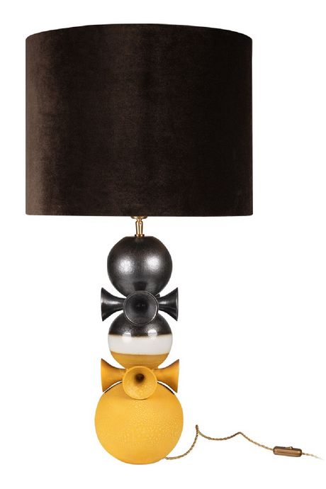 Bronze and Yellow Table Lamp | Versmissen Datoga | Oroa.com