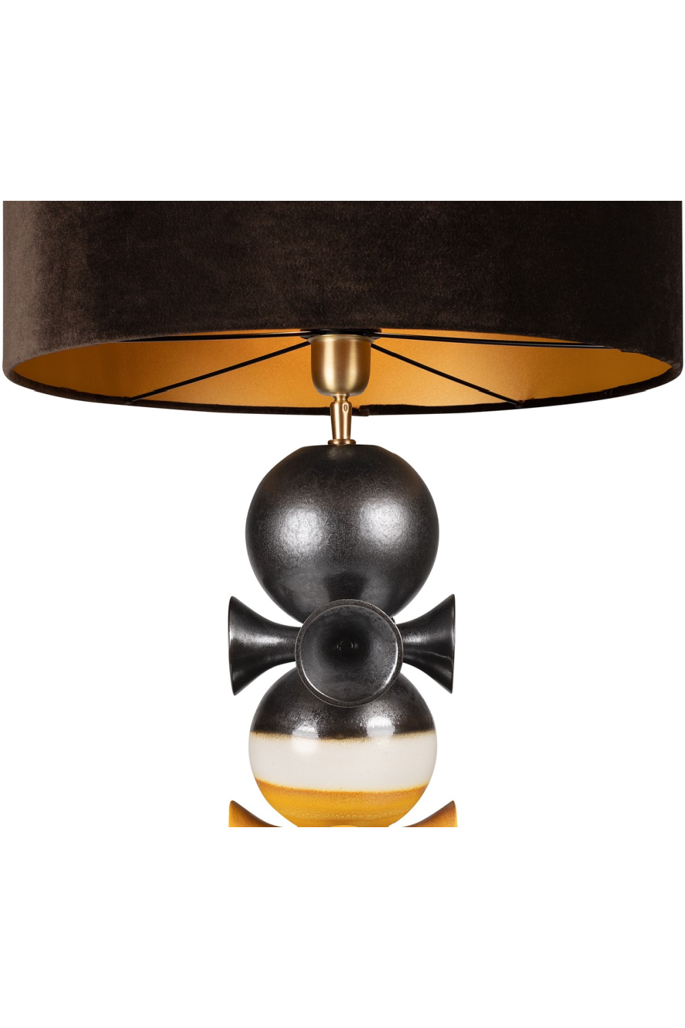 Bronze and Yellow Table Lamp | Versmissen Datoga | Oroa.com