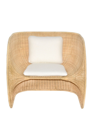 Rattan Curved Lounge Chair | Versmissen Fole | Oroa.com