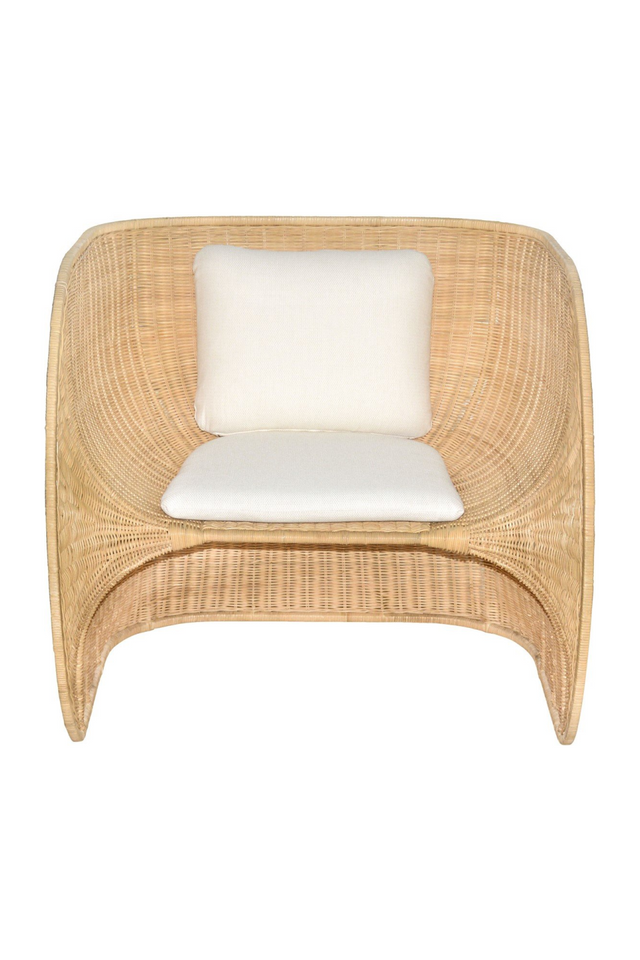 Rattan Curved Lounge Chair | Versmissen Fole | Oroa.com