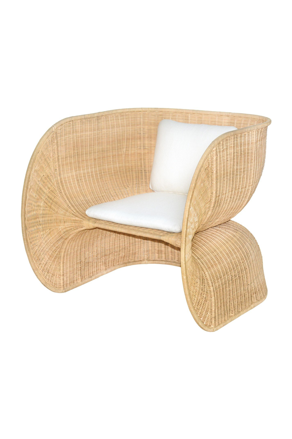 Rattan Curved Lounge Chair | Versmissen Fole | Oroa.com