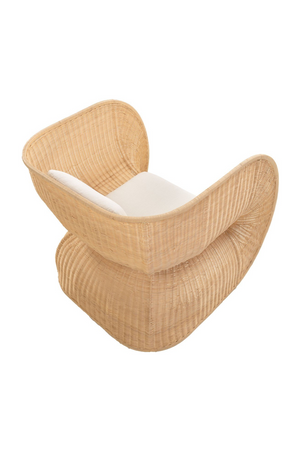 Rattan Curved Lounge Chair | Versmissen Fole | Oroa.com