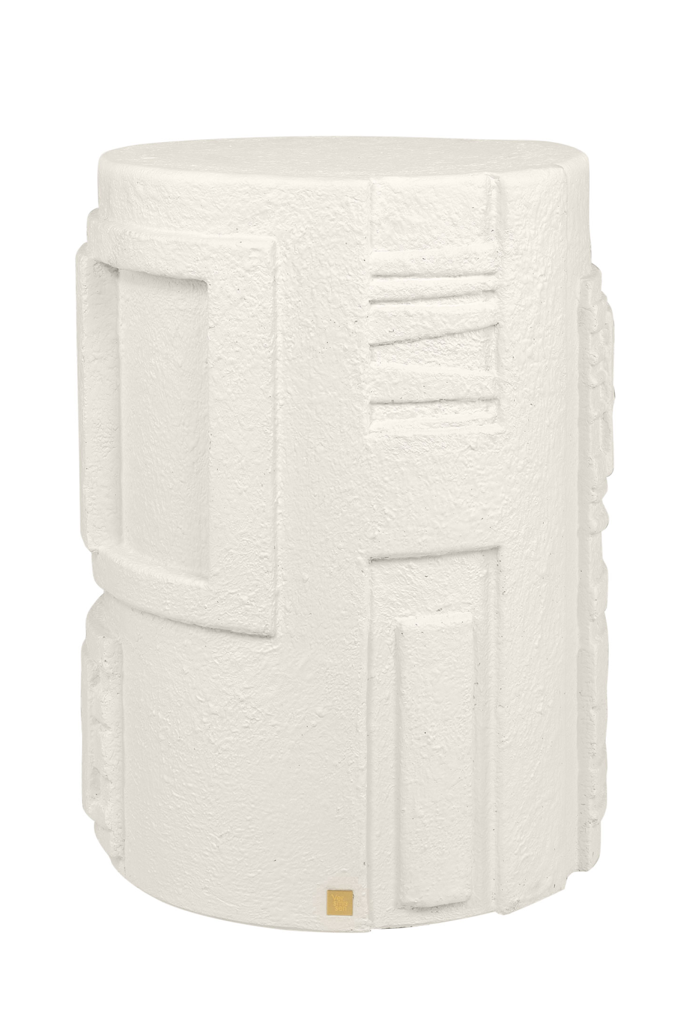 Carved Cylindrical Occasional Table | Versmissen Glitch | Oroa.com