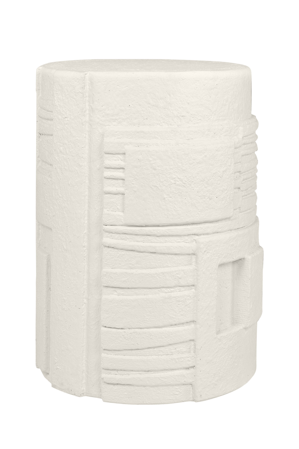 Carved Cylindrical Occasional Table | Versmissen Glitch | Oroa.com