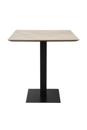 Square Pedestal Dining Table | Versmissen Herringbone | Oroa.com