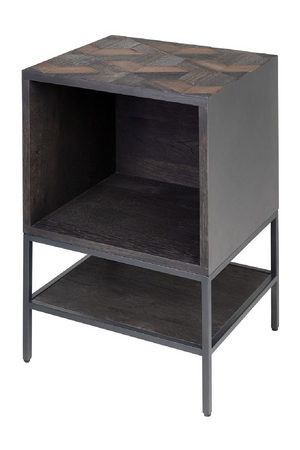 Oak Parquet Bedside Cabinet | Versmissen Illusion | Oroa.com