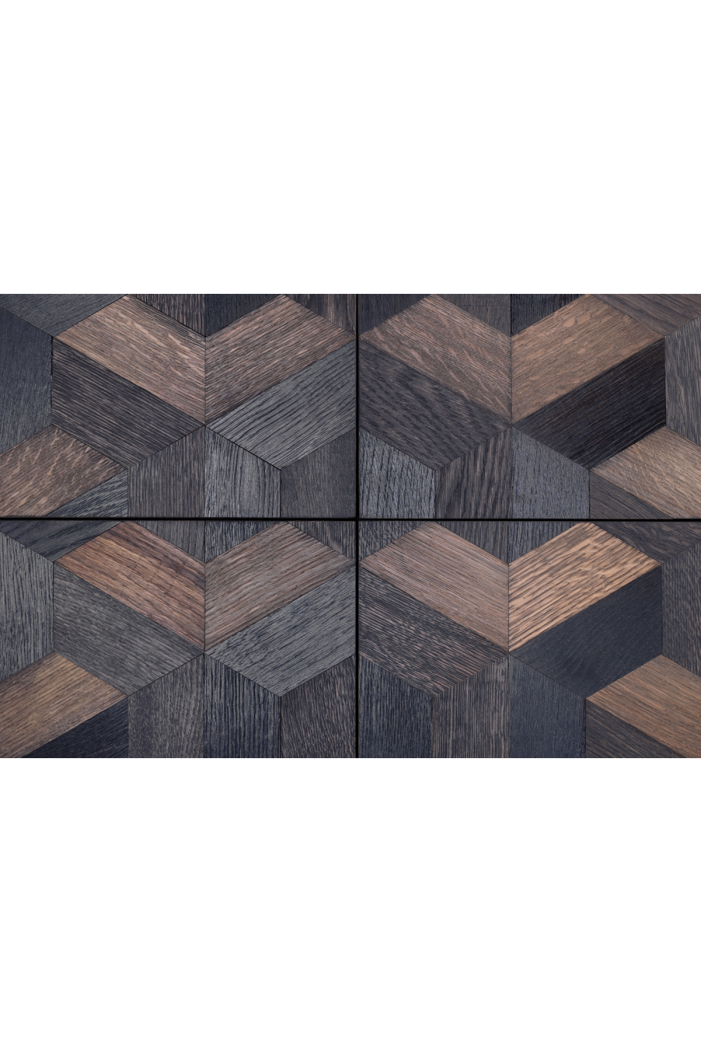 Oak Parquet 4-Door Cabinet | Versmissen Illusion | Oroa.com