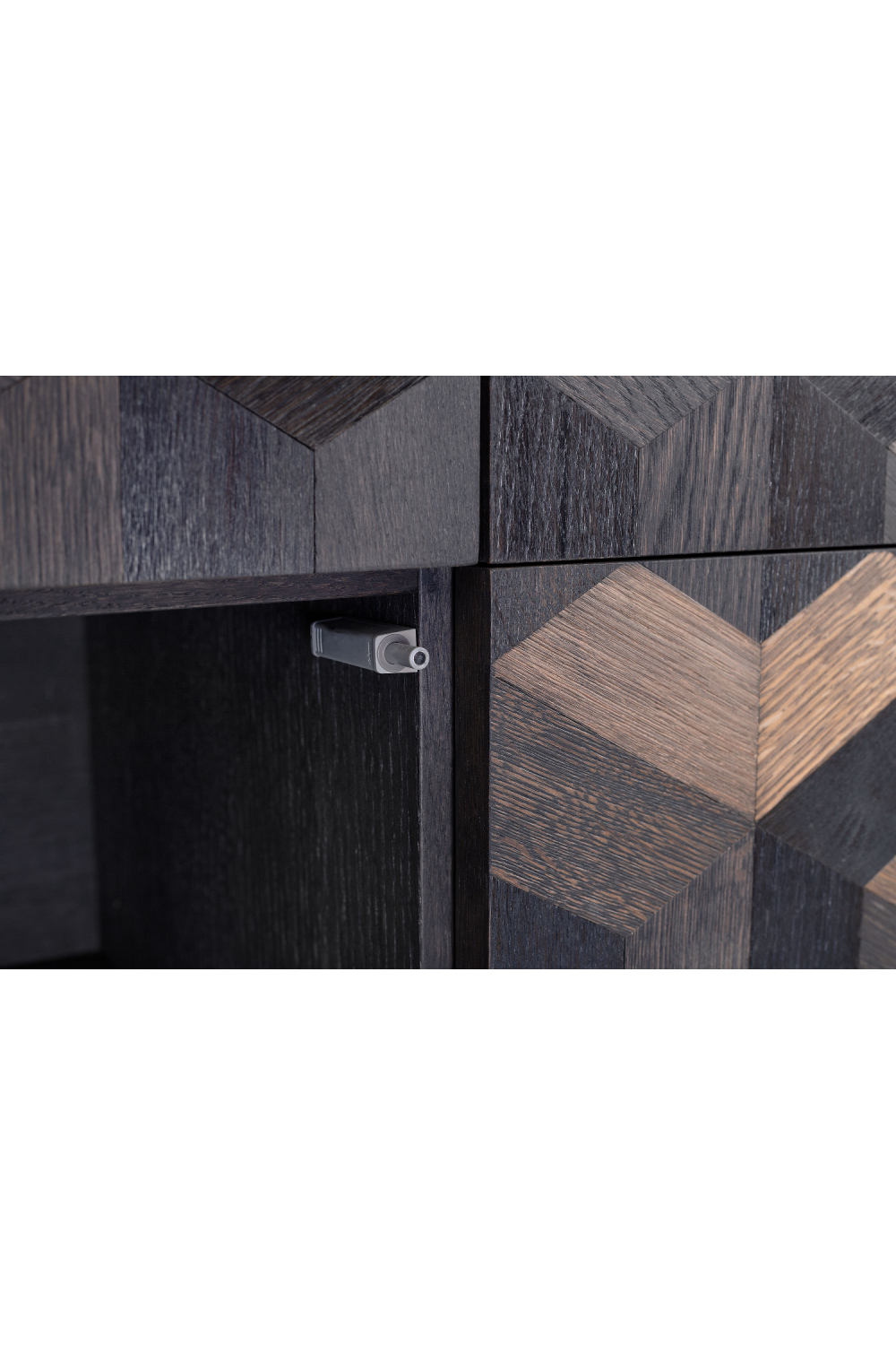 Oak Parquet 4-Door Cabinet | Versmissen Illusion | Oroa.com