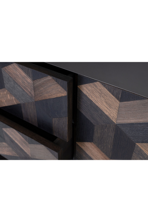 Oak Parquet Sideboard with Toprack | Versmissen Illusion | Oroa.com