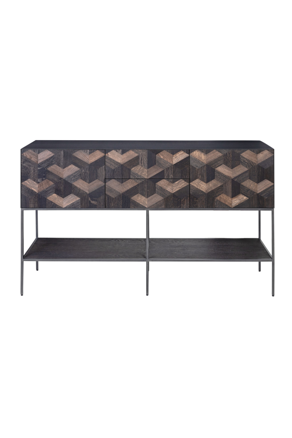 Oak Parquet Sideboard with Toprack | Versmissen Illusion | Oroa.com