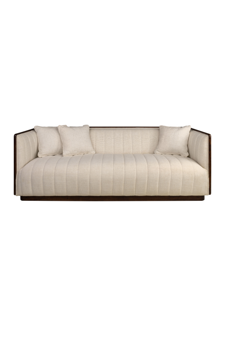 Beige Channeled Sofa | Versmissen Isabel | Oroa.com