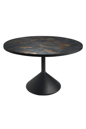 Black Ceramic Round Dining Table | Versmissen Labo Slate | Oroa.com