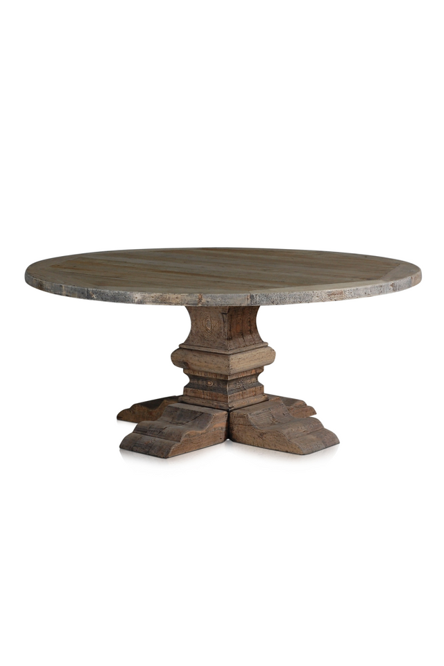Natural Round Dining Table | Versmissen Column | Oroa.com
