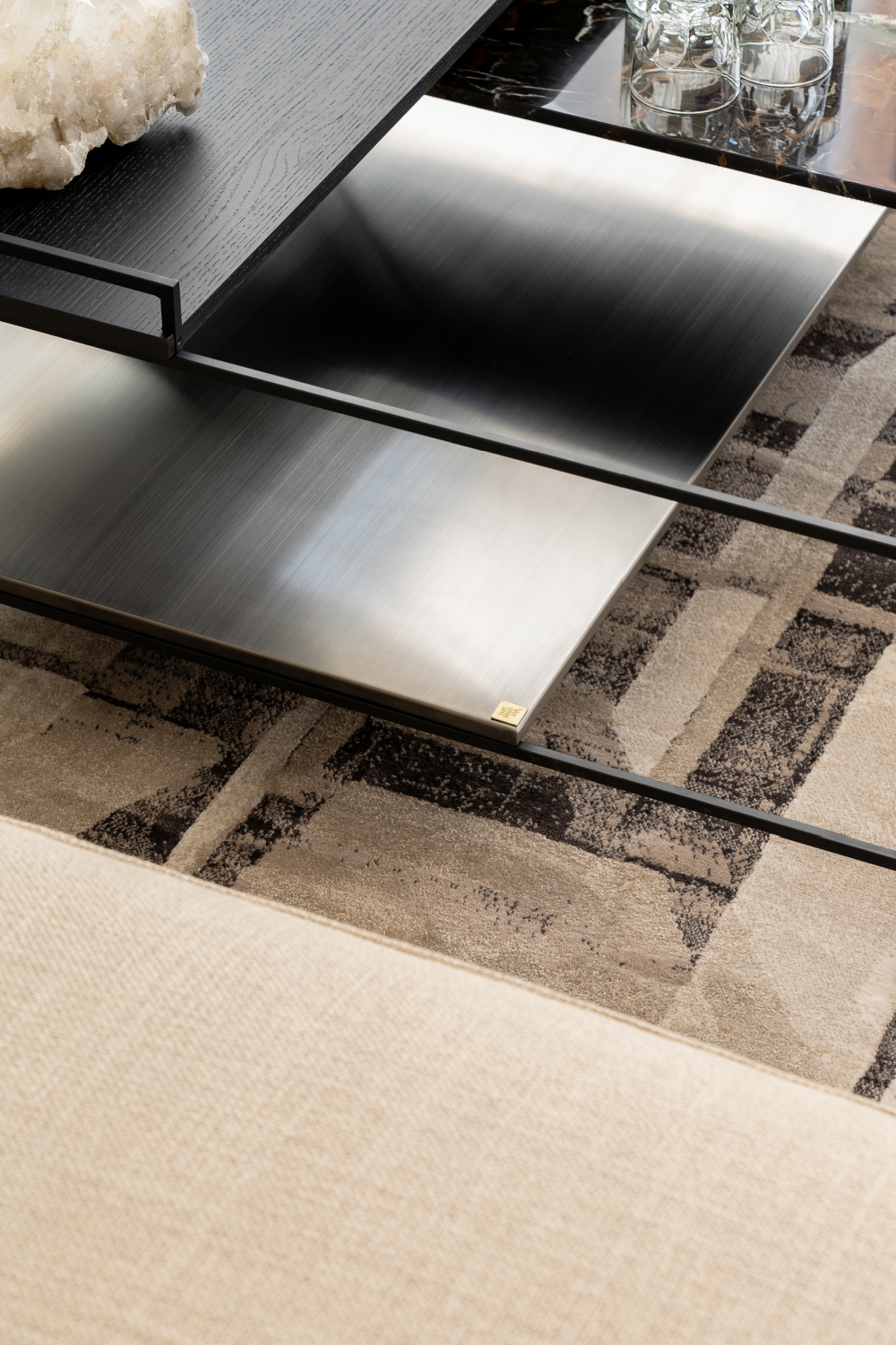 Multi-layered Black Coffee Table | Versmissen Architect | Oroa.com