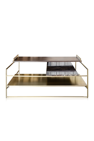 Multi-layered Gold Coffee Table | Versmissen Architect | Oroa.com