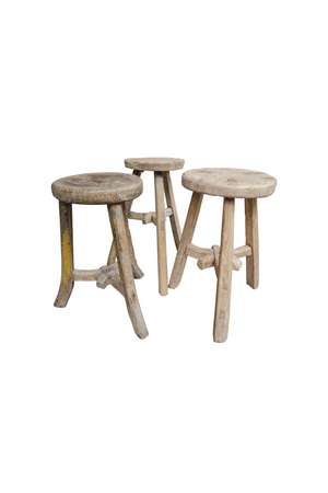 Wooden Round Stool | Versmissen | Oroa.com