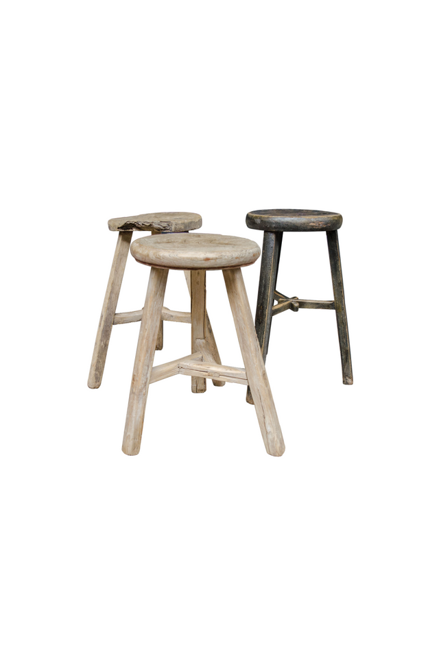 Wooden Round Stool | Versmissen | Oroa.com
