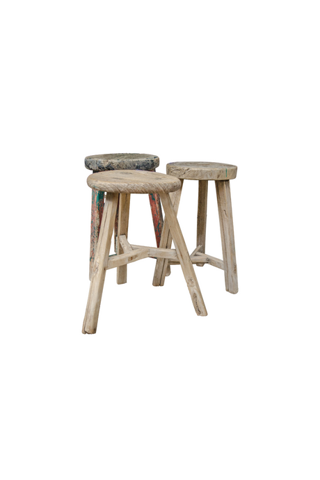 Wooden Round Stool | Versmissen | Oroa.com