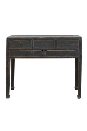 Rustic 5-Drawer Console Table | Versmissen | Oroa.com