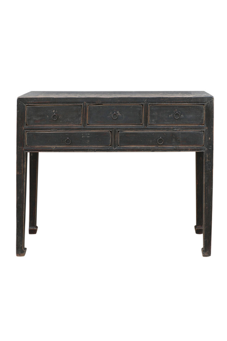 Rustic 5-Drawer Console Table | Versmissen | Oroa.com